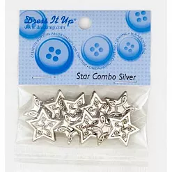 Набор пуговиц "Звезды Серебряной галактики" (Dress It Up) Набор пуговиц "Звезды Серебряной галактики" (Dress It Up)