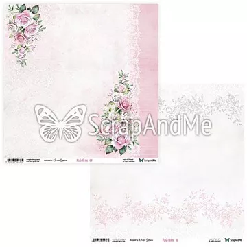 Бумага 30х30 "Pink Roses 09/10" (ScrapAndMe)