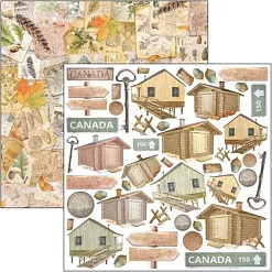 Набор бумаги 15х15 см "Into the wild", 24 листа (Ciao bella)