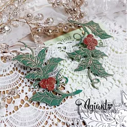 Нож "Падуб с ягодками", 9,5х6,5 см (AgiArt) Нож "Падуб с ягодками", 9,5х6,5 см (AgiArt)