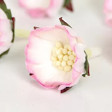 Цветок шиповника "Розовый с белым", 1 шт (Craft)