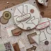 Штамп "Простая геометрия", 5,8х2,2 см (AgiArt)