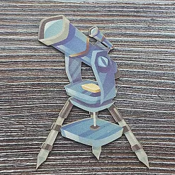 Украшение из цветного чипборда "Телескоп" (Благолис) Украшение из цветного чипборда "Телескоп" (Благолис)