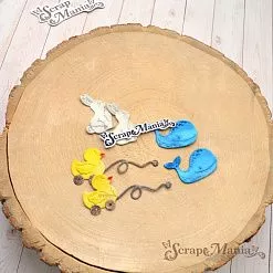 Нож "Детство. Игрушки на колесиках", 2х3,2 см (ScrapMania)