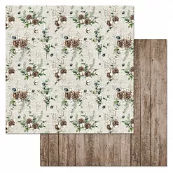 Бумага "Новогодние традиции. Букетики" (ScrapMania)