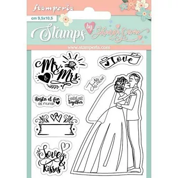 Штамп "Mr & Mrs", 5,5х8,2 см (Stamperia)