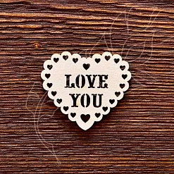 Украшение из чипборда "Сердце. Love You" (AL) Украшение из чипборда "Сердце. Love You" (AL)