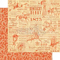 Набор бумаги 20х20 см "Off to the races. Вне конкуренции", 24 листа (Graphic 45)