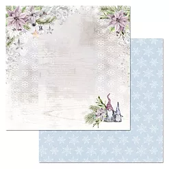 Бумага "Новогодние гномы. Снежное дерево" (ScrapMania)