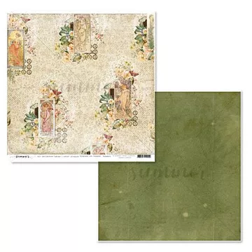 Бумага 30х30 см "Сохрани на память. Девушки с картин" (Summer Studio)