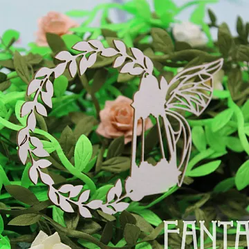 Украшение из чипборда "Рамка с фонарем" (Fantasy)