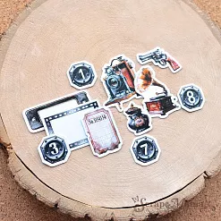 Набор высечек из бумаги "Элементарно, Ватсон!", 47 шт (ScrapMania)