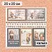 Калька 20х20 см "Снежинки-мандаринки 25", плотность 110 гр/м2 (ScrapMania)