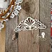 Украшение из чипборда "Зимний узор" (LeoMammy)