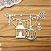 Украшение из чипборда "Стрела с бусами" (Просто небо)