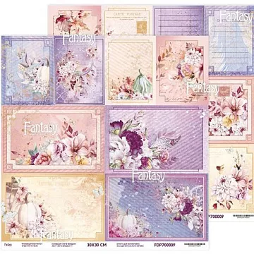 Бумага 30х30 см "Легче перышка 9" (Fantasy)