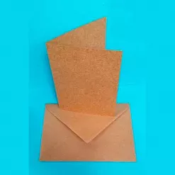 Заготовка для открытки 10,5х14,8 см "Крафт" с конвертом (DoCrafts)