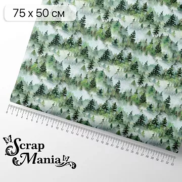 Отрез ткани 75х50 см "Лукоморье. Лес дремучий" (ScrapMania)