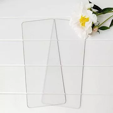 Набор прозрачных пластин А5 удлиненная для вырубных машинок, толщина 3 мм (Россия)