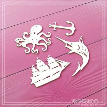 Оригинальный чипборд на морскую тему, краска для цветоделия и много новинок!