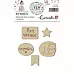 Набор деревянных украшений "Счастливая" (Tea Mood) Набор деревянных украшений "Счастливая" (Tea Mood)