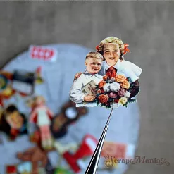 Набор высечек из ткани "СССР", 29 шт (ScrapMania) Набор высечек из ткани "СССР", 29 шт (ScrapMania)