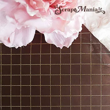 Отрез экокожи 30х69 см "Текстурный. Золотой ромб на шоколадном" (Pty Италия)