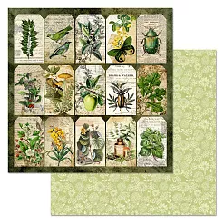 Набор бумаги 20х20 см "Заповедник", 12 листов (ScrapMania) Набор бумаги 20х20 см "Заповедник", 12 листов (ScrapMania)