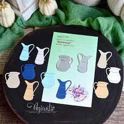 Нож "Кувшины", 3,8х3 см (AgiArt) Нож "Кувшины", 3,8х3 см (AgiArt)