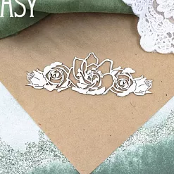 Чипборд "Кустовые розы 2497", 12х4 см (Fantasy) Чипборд "Кустовые розы 2497", 12х4 см (Fantasy)