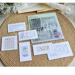 Штамп "Счастливые билеты", 6,9х3,7 см (AgiArt) Штамп "Счастливые билеты", 6,9х3,7 см (AgiArt)