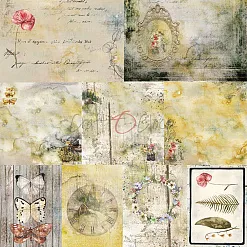 Бумага 30х30 см "Summer charm 11. Картинки для вырезания" (CraftO'clock)