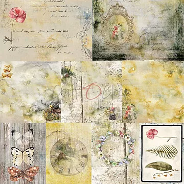 Бумага 30х30 см "Summer charm 11. Картинки для вырезания" (CraftO'clock)