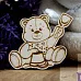 Украшение из чипборда "Мишка со строчкой 290" (Fantasy)