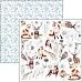 Набор бумаги 20х20 см "Winter Journey, 12 листов (Ciao bella)