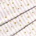 Отрез ткани 39х50 см "Розовая полоска с сердечками" (Cotton)