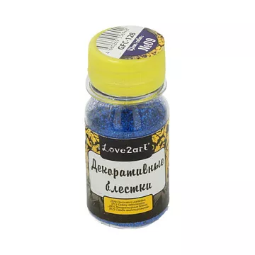 Наполнитель для шейкера "Блестки. Синие", 20 гр (Love2art)