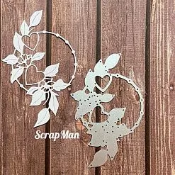 Нож "Рамка с сердечками", 8х12,5 см (Scrapman)