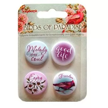 Набор фишек "Райские Птицы" (ScrapBerry's)