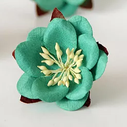 Цветок сакуры "Темно-бирюзовый" (Craft)