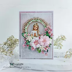 Бумага 30х30 см "White Roses. First Communion Girl 5" (ScrapAndMe)