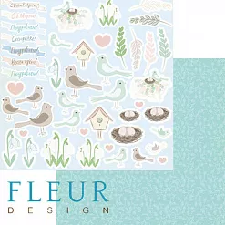 Бумага "Зарисовки весны. Картинки" (Fleur-design)