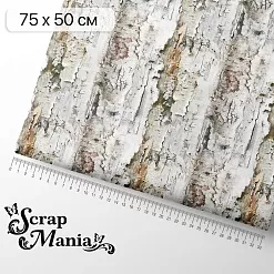Отрез ткани 75х50 см "Сезон ромашек. Кора" (ScrapMania) Отрез ткани 75х50 см "Сезон ромашек. Кора" (ScrapMania)
