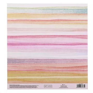 Бумага 20х20 см на клеевой основе "Акварель" (АртУзор)