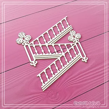 Чипборд "Торжество. Парадная лестница 5", 6,4х6,7 см (СкрапМагия)