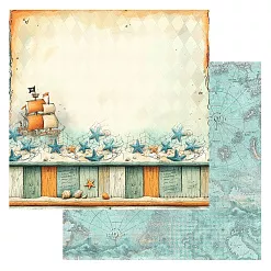 Бумага "Маленький пират. Палуба" (ScrapMania)