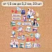 Набор высечек из ткани "Школьная жизнь", 33 шт (ScrapMania) Набор высечек из ткани "Школьная жизнь", 33 шт (ScrapMania)