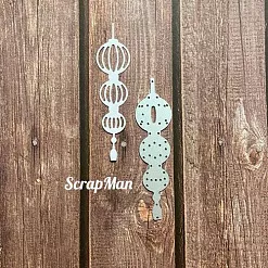 Нож "Японский фонарик 1", 2х8 см (Scrapman) Нож "Японский фонарик 1", 2х8 см (Scrapman)