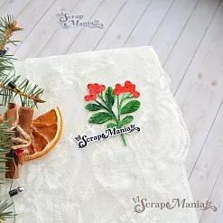 Нож "Новогодняя красота. Веточка с ягодками", 4,5х5,1 см (ScrapMania) Нож "Новогодняя красота. Веточка с ягодками", 4,5х5,1 см (ScrapMania)