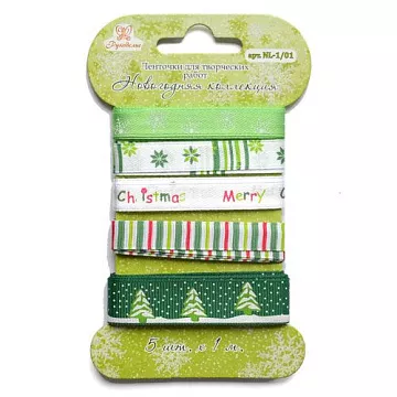Набор лент "Зеленый лес" (Рукоделие)